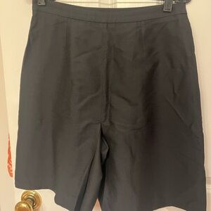 Stella McCartney black silk skort sz 42; straight; looks like skirt.